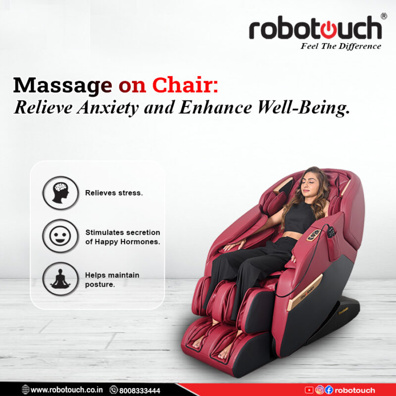 massage on chair for stress relief