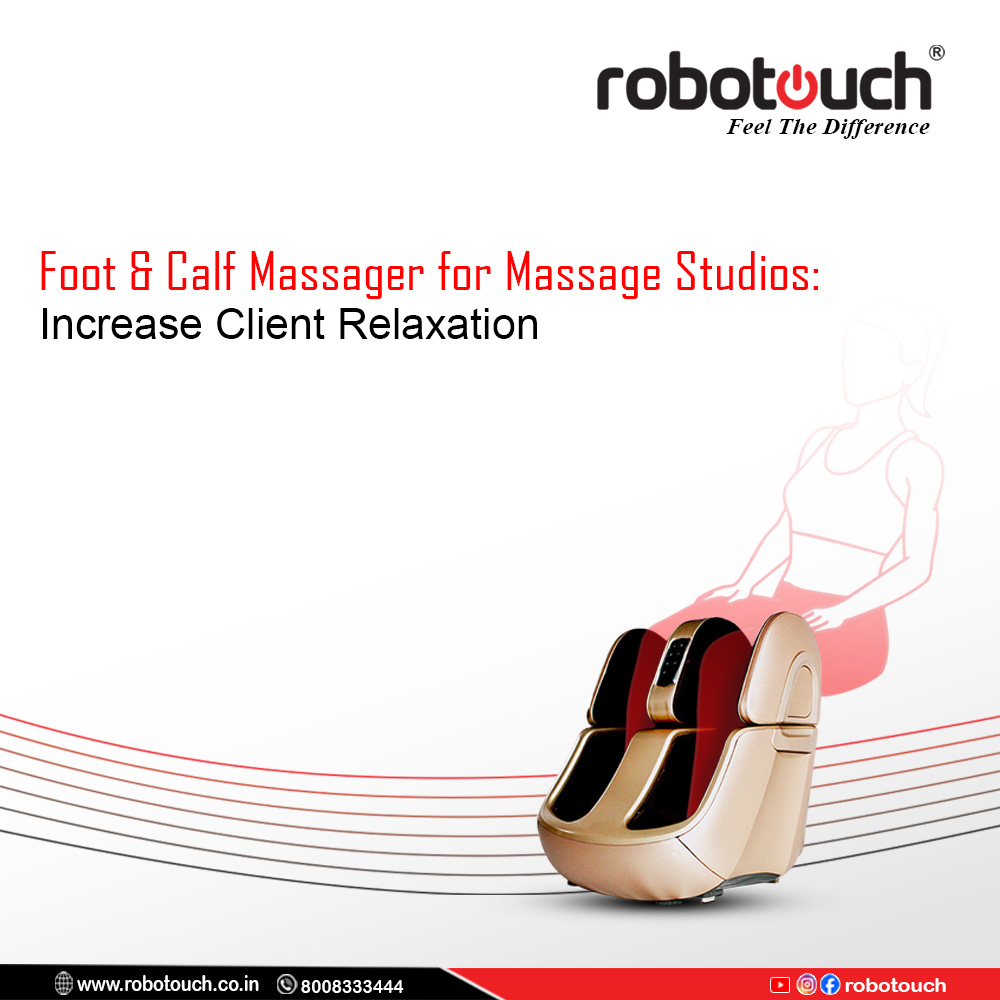 Client relaxation with our Foot & Calf Massagers for Massage Studios. Elevate comfort and satisfaction in just one session.