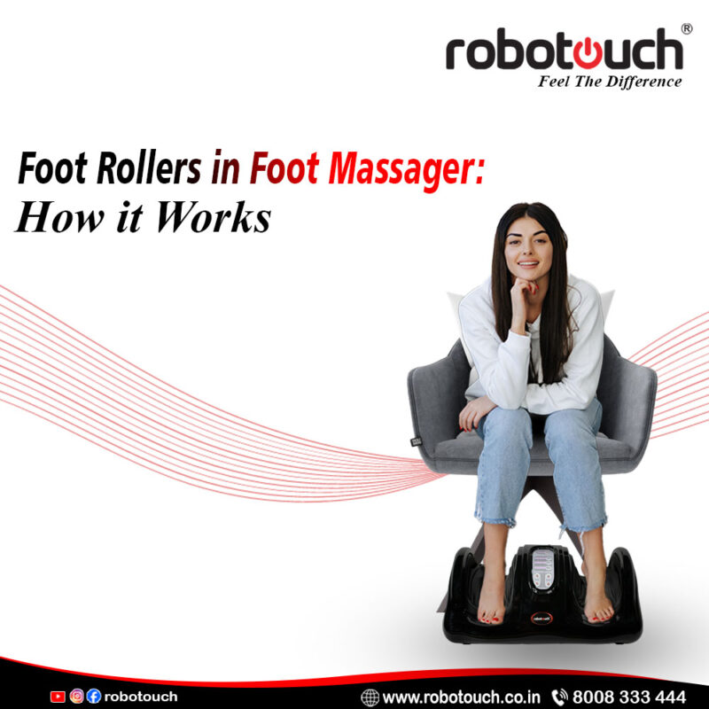 Foot rollers in foot massager work to improve blood circulation, reduce muscle tension, and enhance relaxation.