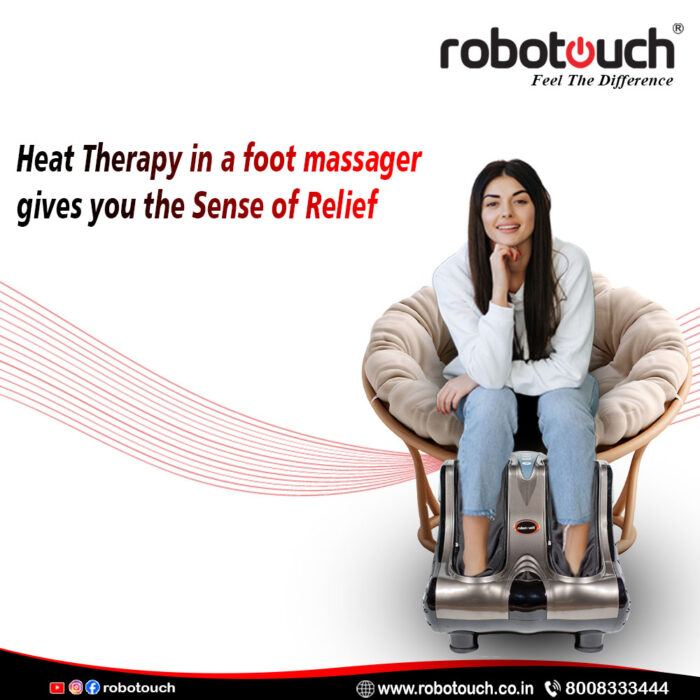 ultimate relief with heat therapy in foot massager; soothe pain, improve circulation, and relax muscles effortlessly