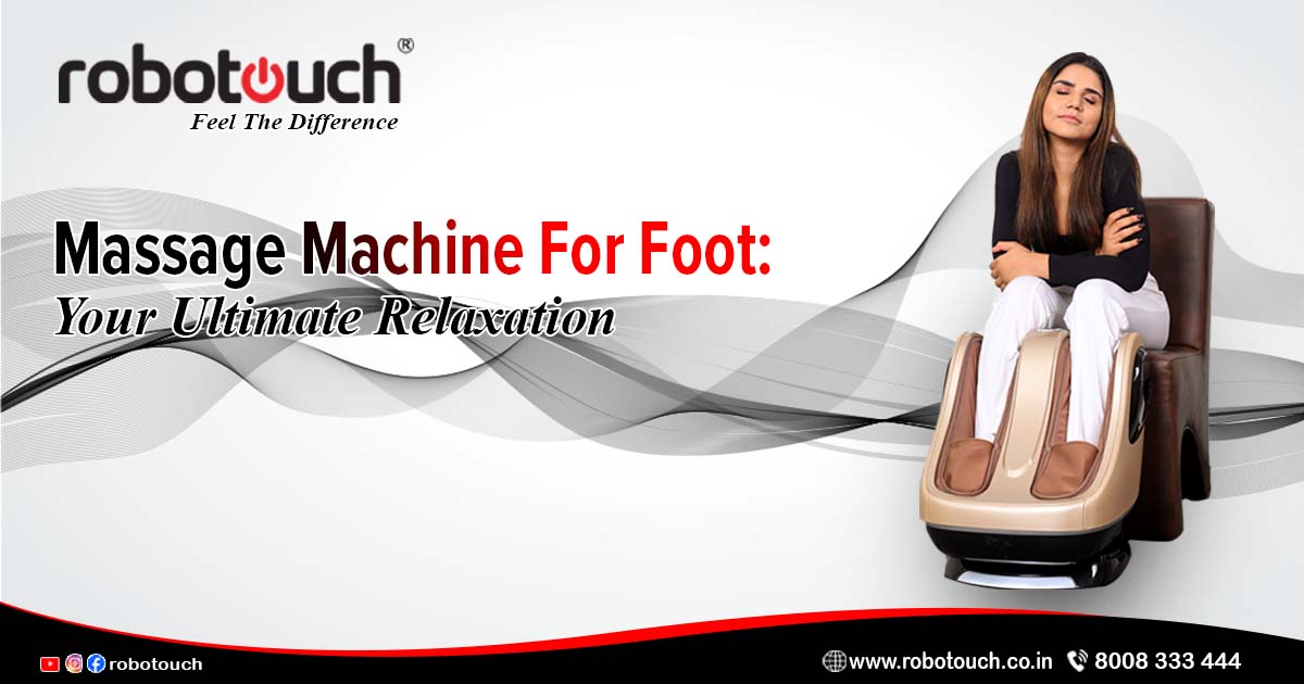 Relaxation and rejuvenation with a massage machine for foot care, designed to alleviate pain and improve circulation.