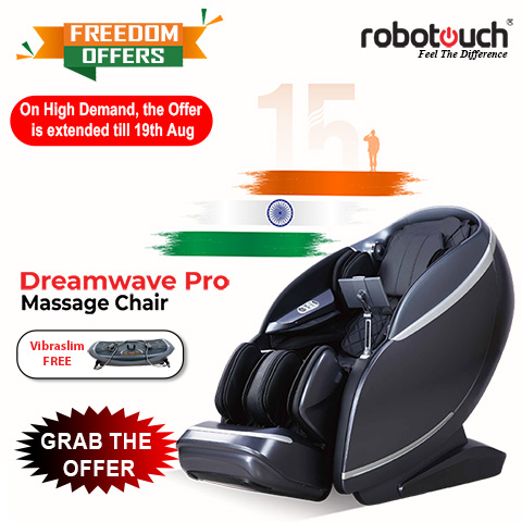 Massage chair with healing for full body relaxation