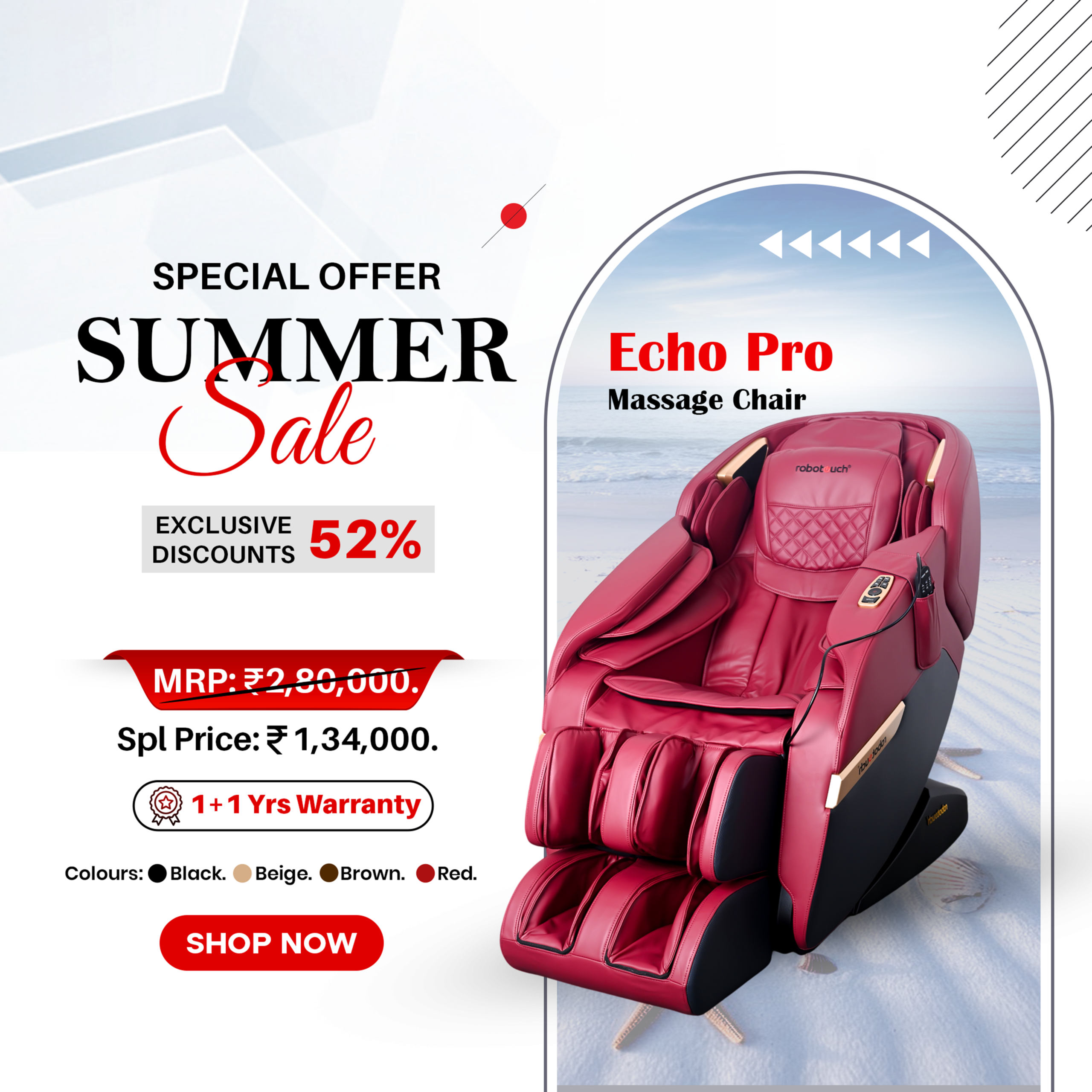 Echo Pro_Summer_Offer_W@3x Echo Pro Massage Chair - Image 1