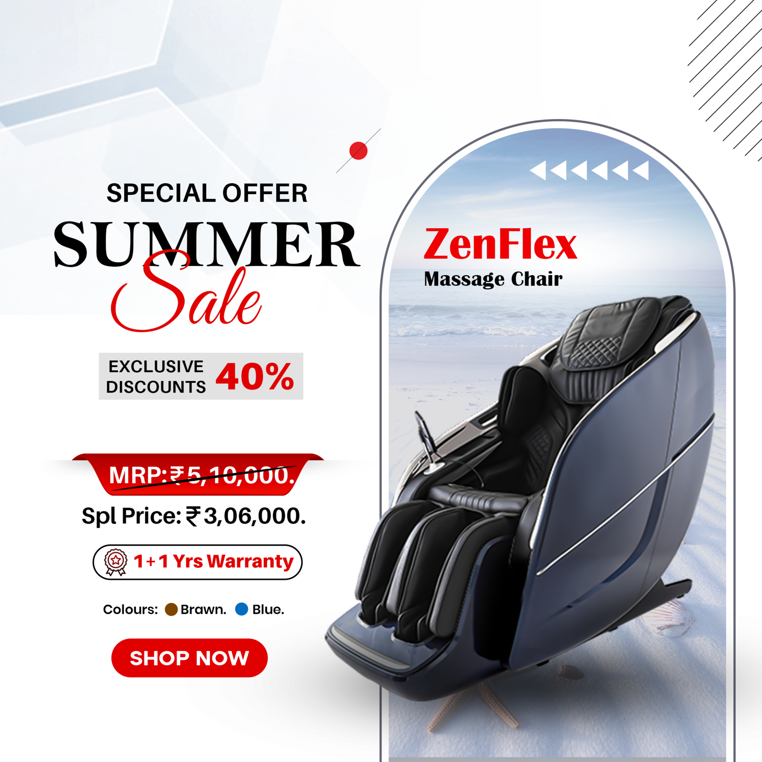 Zenflex_Summer_Offer_W@3x RoboTouch ZenFlex Massage Chair - Image 1